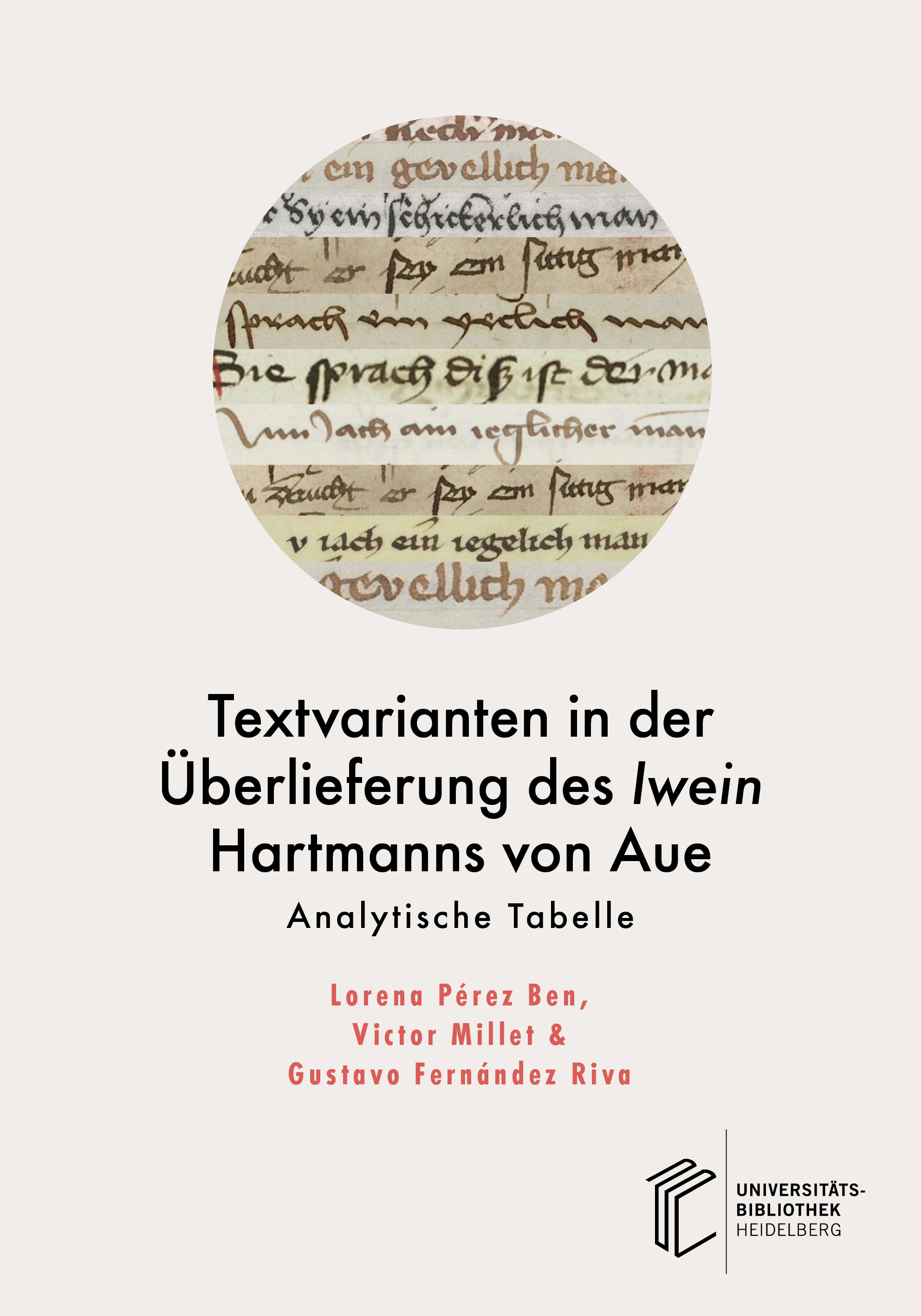 Cover: Textvarianten in der Überlieferung des Iwein Hartmanns von Aue