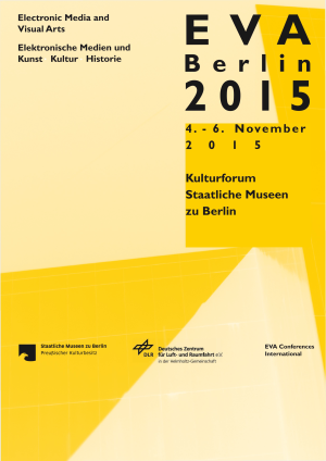 Cover: Konferenzband EVA Berlin 2015. Elektronische Medien & Kunst, Kultur und Historie