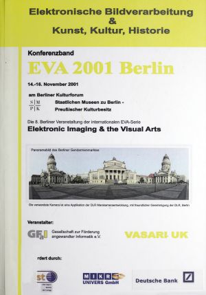 Cover: Konferenzband EVA 2001 Berlin Elektronische Bildverarbeitung & Kunst, Kultur, Historie