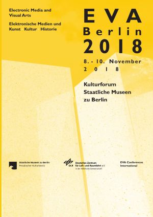 Cover: Konferenzband EVA Berlin 2018. Elektronische Medien & Kunst, Kultur und Historie